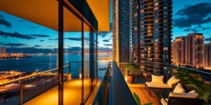 Lujoso condominio moderno, vista a bahía